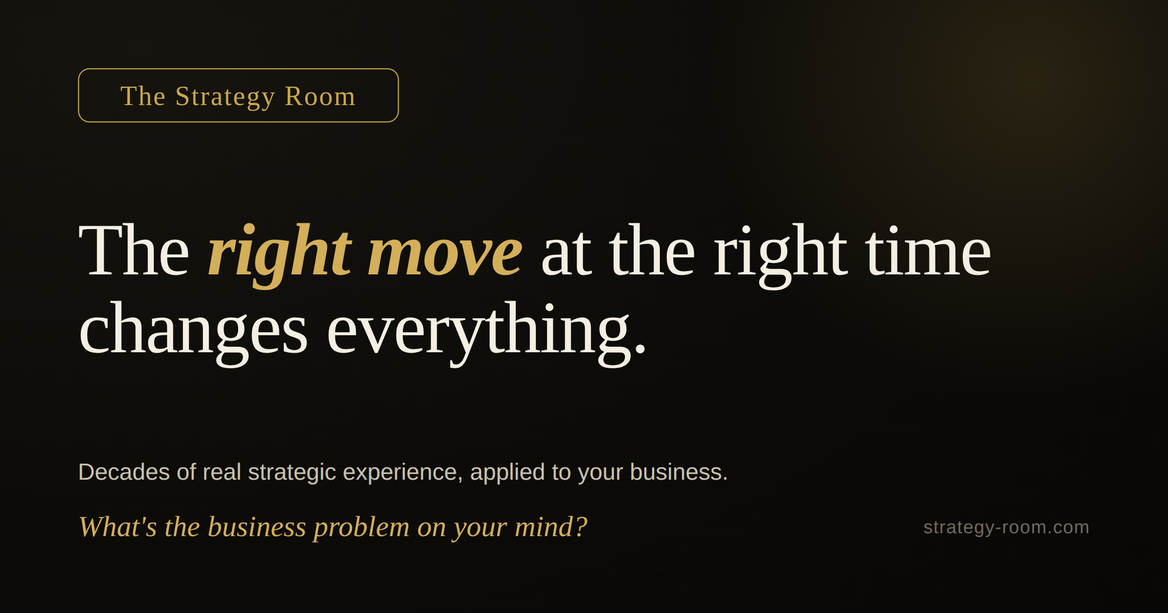 The Strategy Room